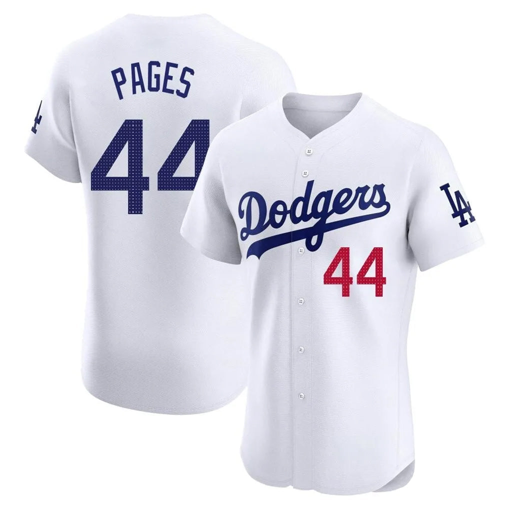 Trusc LA.Dodgers #44 Andy Pages Player White Limited Elite Home Stitched Jerseys