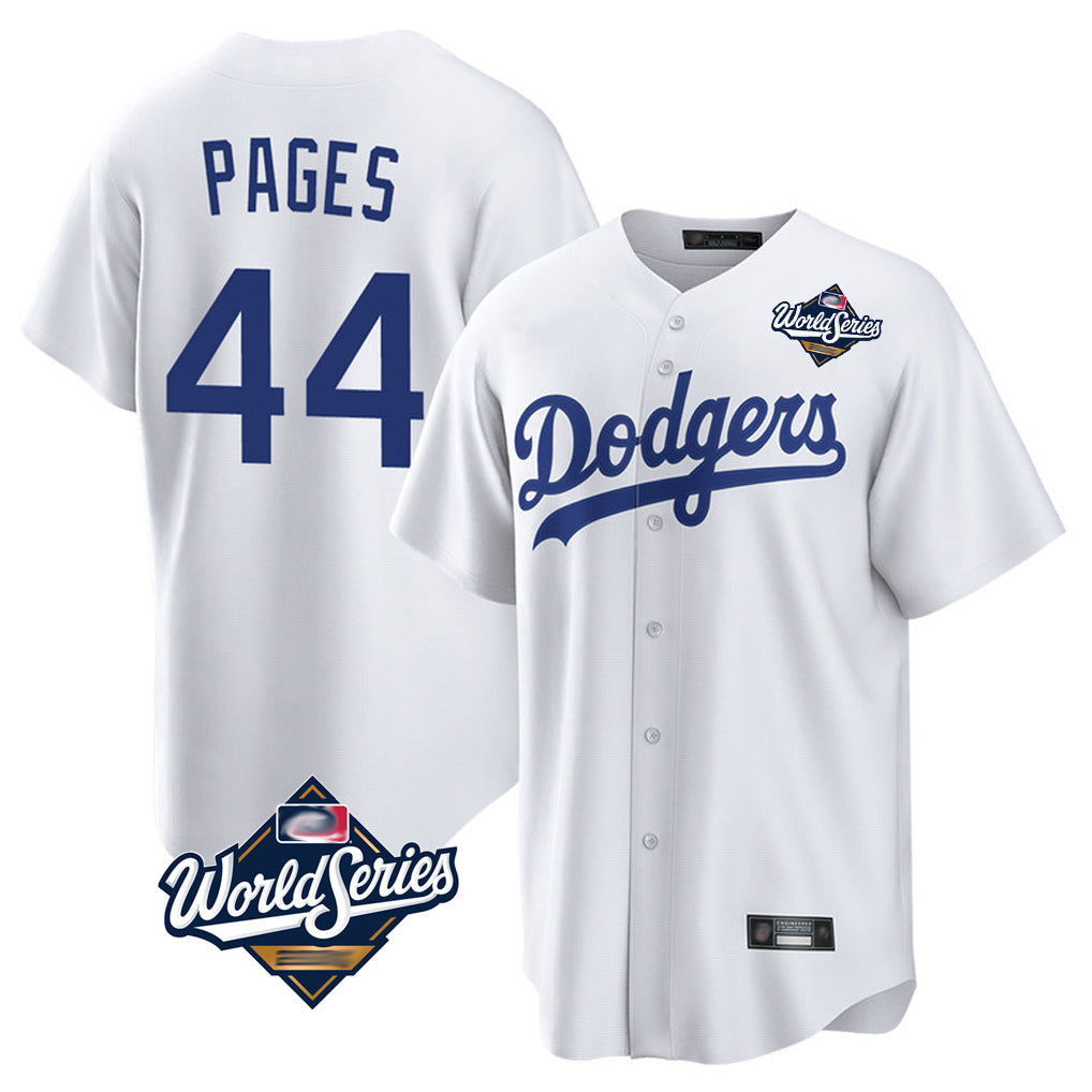 Trusc LA.Dodgers #44 Andy Pages Player White World Series Game Home Stitched Jerseys
