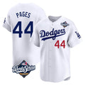 Trusc LA.Dodgers #44 Andy Pages Player White World Series Limited Home Stitched Jerseys