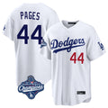 Trusc LA.Dodgers #44 Andy Pages Player White World Series Meet Home Game Stitched Jerseys