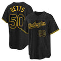 Trusc LA.Dodgers #50 Mookie Betts Player Black Gold Limited Home Stitched Jerseys