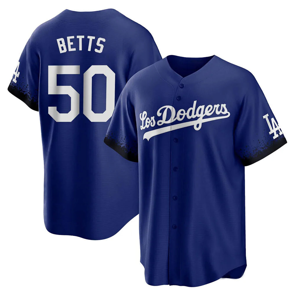 Trusc LA.Dodgers #50 Mookie Betts Player Royal City Connect Home Game Stitched Jerseys