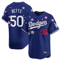 Trusc LA.Dodgers #50 Mookie Betts Player Royal Tokyo Series Vapor Premier Limited Stitched Jerseys