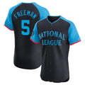 Trusc LA.Dodgers #5 Freddie Freeman Player Black National League All-Star Limited Elite Home Stitched Jerseys