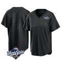 Trusc LA.Dodgers #5 Freddie Freeman Player Black World Series Pitch Fashion T-shirt Stitched Jerseys