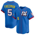 Trusc LA.Dodgers #5 Freddie Freeman Player Blue All-Star Limited Home Stitched Jerseys