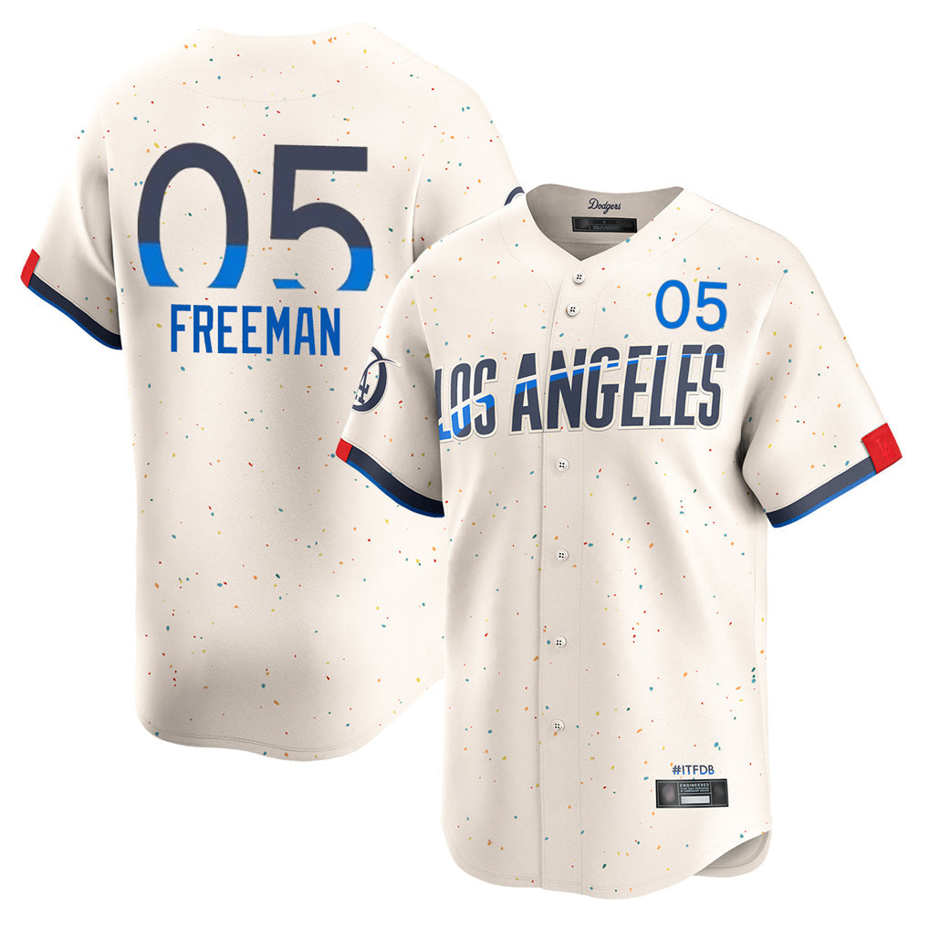 Trusc LA.Dodgers #5 Freddie Freeman Player Cream City Connect Limited Home Stitched Jerseys