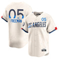 Trusc LA.Dodgers #5 Freddie Freeman Player Cream City Connect Limited Home Stitched Jerseys