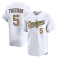Trusc LA.Dodgers #5 Freddie Freeman Player White Collection Limited Home Stitched Jerseys
