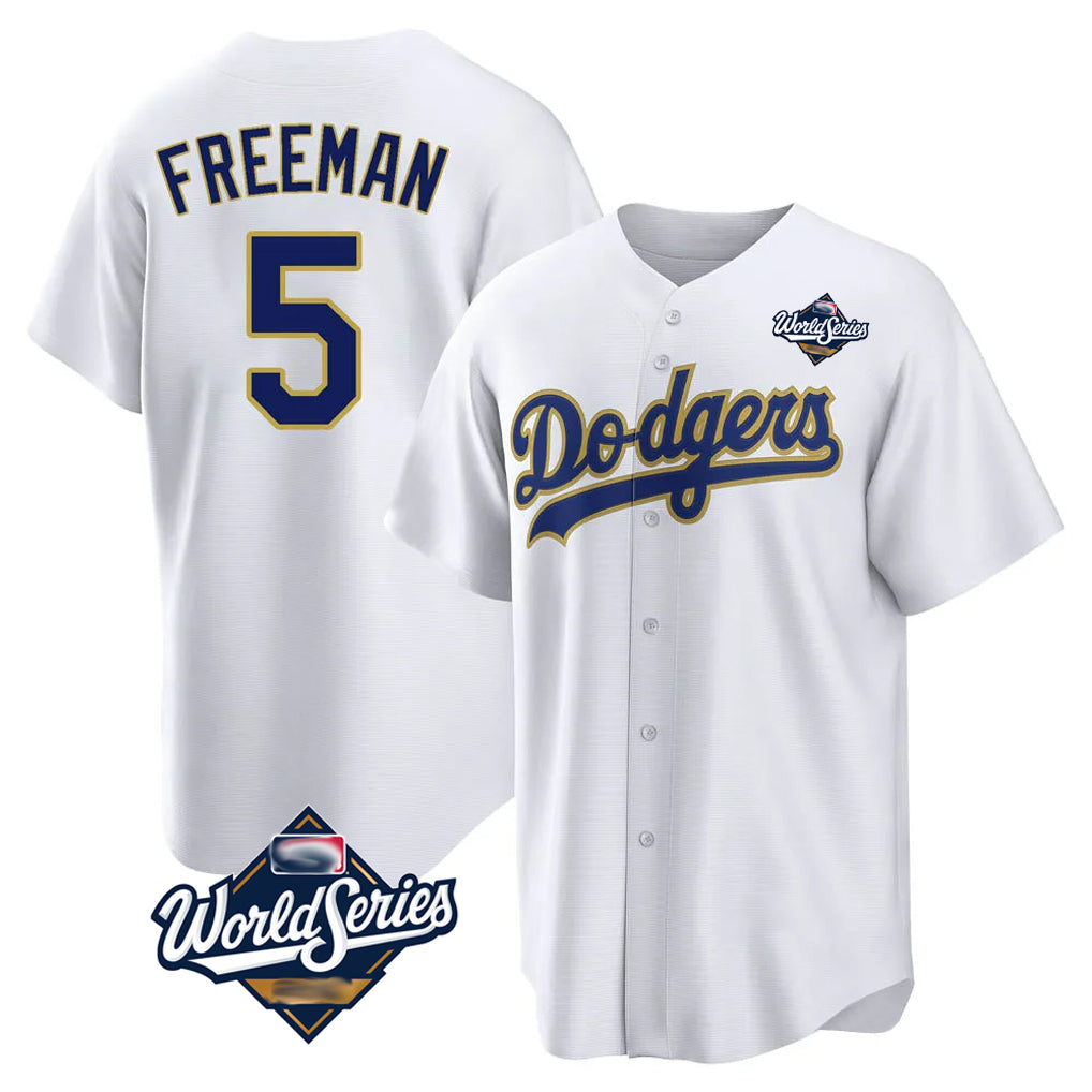 Trusc LA.Dodgers #5 Freddie Freeman Player White World Series 2026 Collection Stadium Game Stitched Jerseys