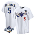 Trusc LA.Dodgers #5 Freddie Freeman Player White World Series 2026 Collection Stadium Limited Stitched Jerseys