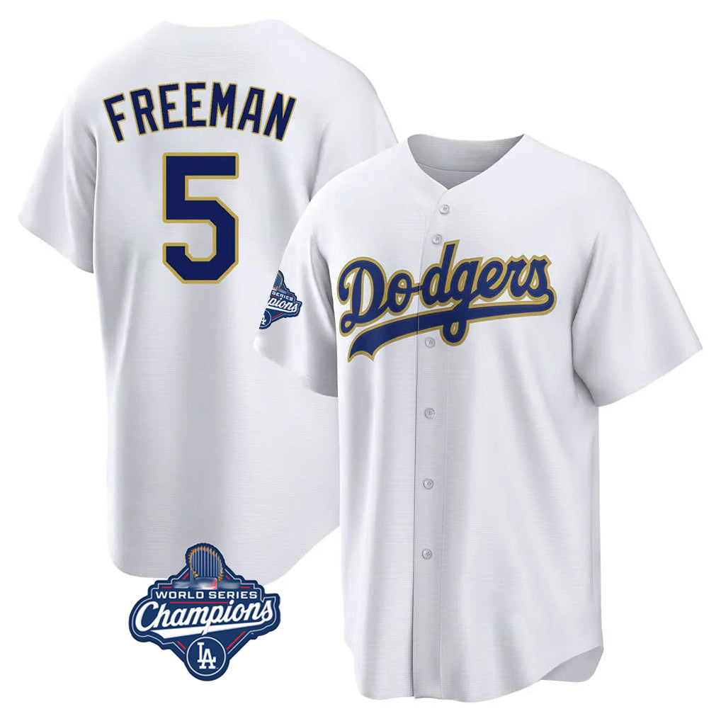 Trusc LA.Dodgers #5 Freddie Freeman Player White World Series Meet White 2026 Collection Stadium Game Stitched Jerseys