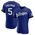 Trusc LA.Dodgers #5 Freddie Freeman Player Royal City Connect Elite Home Stitched Jerseys