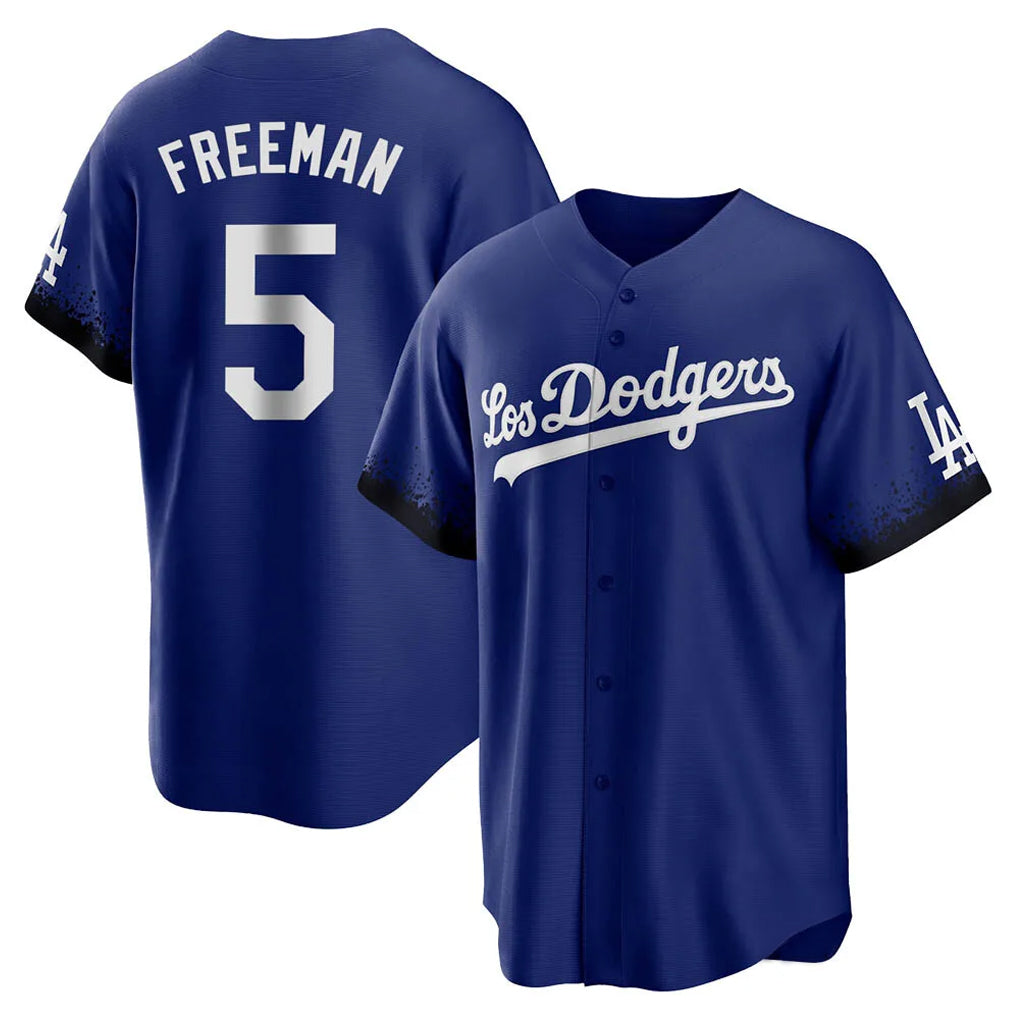 Trusc LA.Dodgers #5 Freddie Freeman Player Royal City Connect Home Game Stitched Jerseys