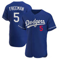 Trusc LA.Dodgers #5 Freddie Freeman Player Royal Limited Elite Home Stitched Jerseys