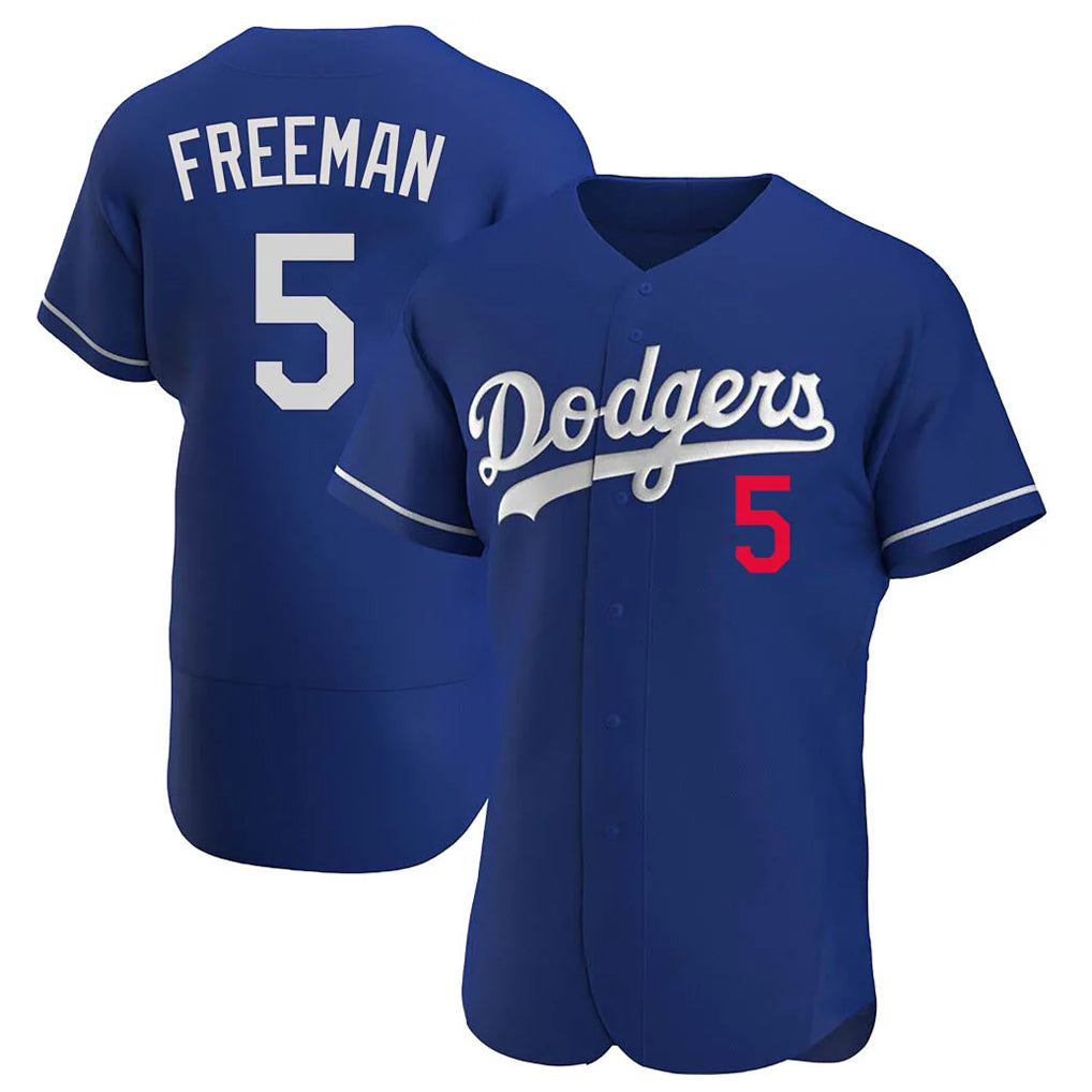 Trusc LA.Dodgers #5 Freddie Freeman Player Royal Limited Elite Home Stitched Jerseys