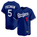 Trusc LA.Dodgers #5 Freddie Freeman Player Royal Limited Home Stitched Jerseys