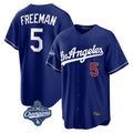 Trusc LA.Dodgers #5 Freddie Freeman Player Royal World Series Meet Game Home Stitched Jerseys