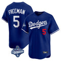 Trusc LA.Dodgers #5 Freddie Freeman Player Royal World Series Meet Limited Home Stitched Jerseys