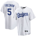 Trusc LA.Dodgers #5 Freddie Freeman Player White Game Home Stitched Jerseys