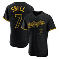 Trusc LA.Dodgers #7 Blake Snell Player Black Snake Skin City Limited Elite Home Stitched Jerseys