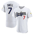 Trusc LA.Dodgers #7 Blake Snell Player Gold White 2026 Collection Stadium Limited Elite Stitched Jerseys