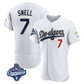 Trusc LA.Dodgers #7 Blake Snell Player Gold White 2026 Collection Stadium Limited Elite World Series Meet Stitched Jerseys
