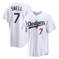 Trusc LA.Dodgers #7 Blake Snell Player Gold White 2026 Collection Stadium Limited Stitched Jerseys
