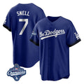 Trusc LA.Dodgers #7 Blake Snell Player Royal City Connect Game World Series Meet Stitched Jerseys