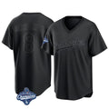 Trusc LA.Dodgers #8 Enrique Hern?¡ì?¨¦ndez Player Black World Series Meet Pitch Fashion T-shirt Stitched Jerseys