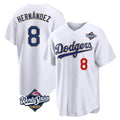 Trusc LA.Dodgers #8 Enrique Hern?¡ì?¨¦ndez Player Gold White World Series 2026 Collection Stadium Limited Stitched Jerseys