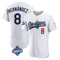 Trusc LA.Dodgers #8 Enrique Hern?¡ì?¨¦ndez Player Gold White World Series Meet 2026 Collection Stadium Limited Elite Stitched Jerseys