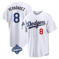 Trusc LA.Dodgers #8 Enrique Hern?¡ì?¨¦ndez Player Gold White World Series Meet 2026 Collection Stadium Limited Stitched Jerseys