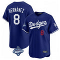Trusc LA.Dodgers #8 Enrique Hern?¡ì?¨¦ndez Player Royal World Series Meet Limited Home Stitched Jerseys