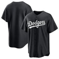 Trusc LA.Dodgers Blank Player Black Pitch Fashion T-shirt Stitched Jerseys