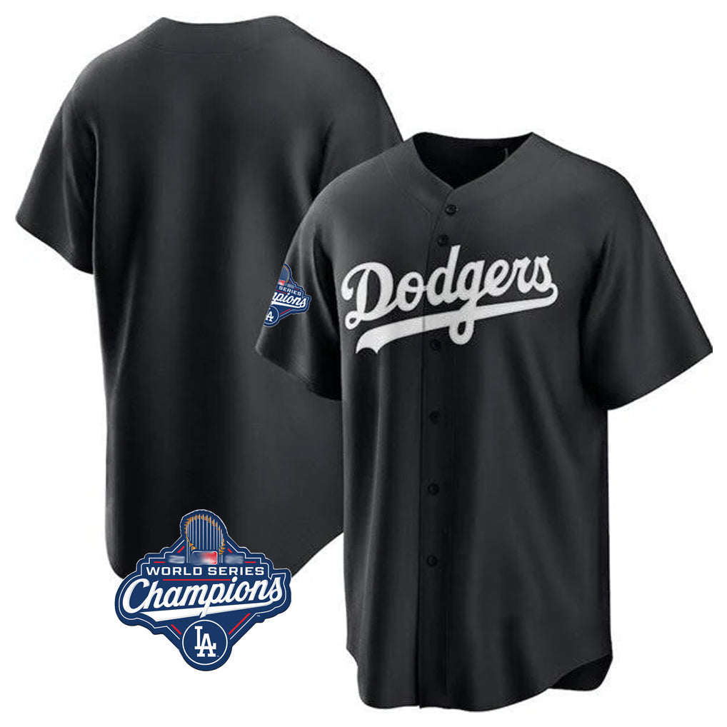 Trusc LA.Dodgers Blank Player Black Pitch Fashion World Series Meet T-shirt Stitched Jerseys