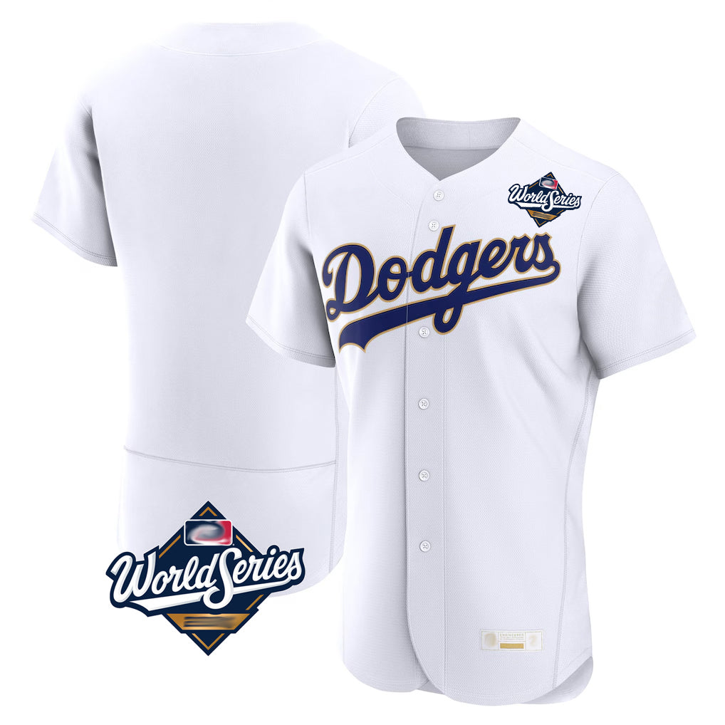 Trusc LA.Dodgers Blank Player Gold White 2026 Collection Stadium Limited Elite World Series Stitched Jerseys