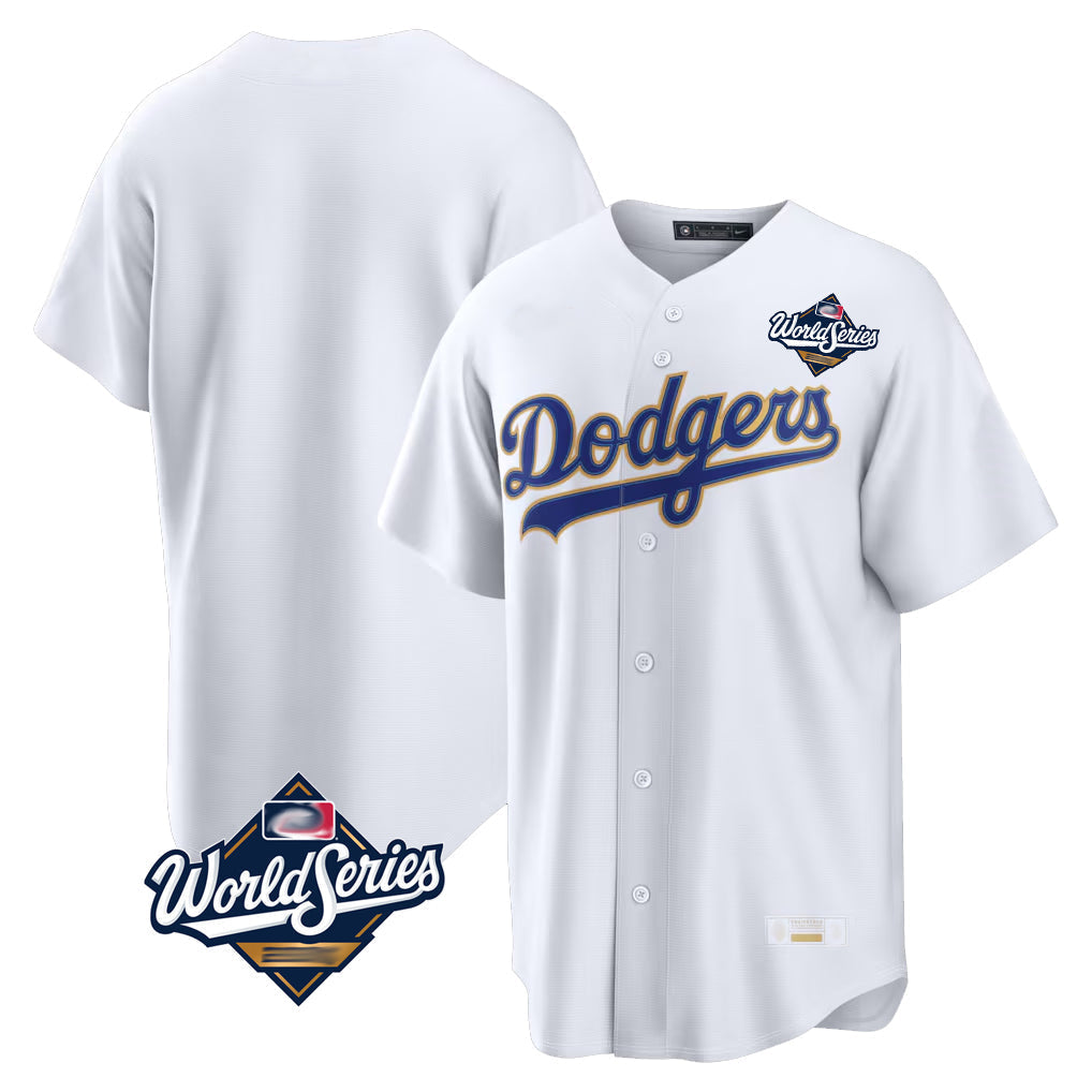 Trusc LA.Dodgers Blank Player Gold White 2026 Collection Stadium Limited World Series Stitched Jerseys