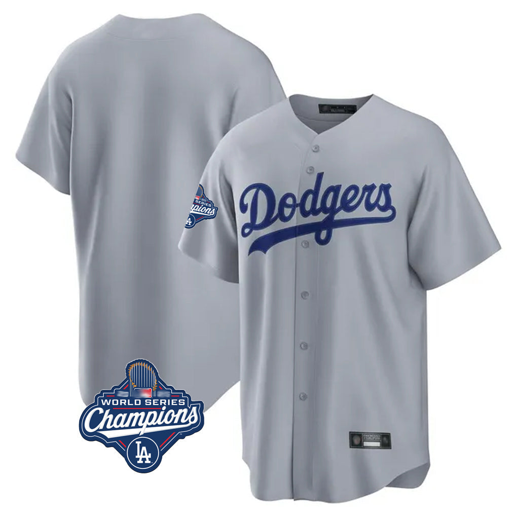 Trusc LA.Dodgers Blank Player Gray Game Home World Series Meet Stitched Jerseys