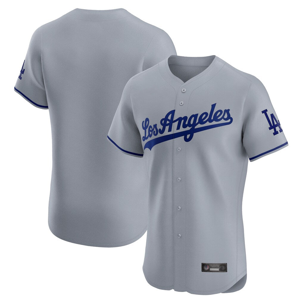 Trusc LA.Dodgers Blank Player Gray Limited Elite Home Stitched Jerseys