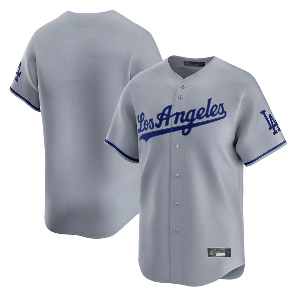 Trusc LA.Dodgers Blank Player Gray Limited Game Stitched Jerseys