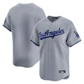 Trusc LA.Dodgers Blank Player Gray Limited Game Stitched Jerseys