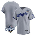 Trusc LA.Dodgers Blank Player Gray Limited Game World Series Stitched Jerseys