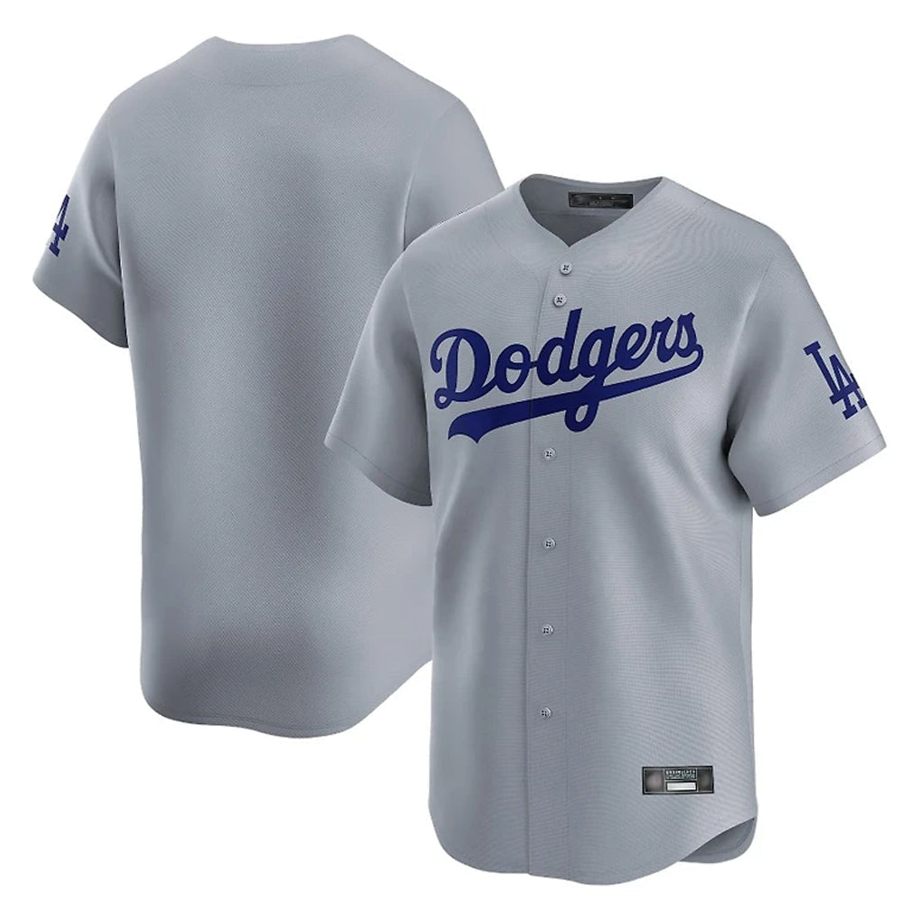 Trusc LA.Dodgers Blank Player Gray Limited Home Stitched Jerseys