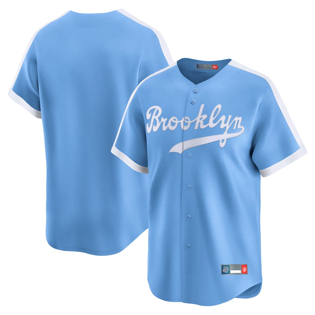 Trusc LA.Dodgers Blank Player Light Blue Cooperstown Collection Limited Stitched Jerseys