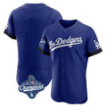 Trusc LA.Dodgers Blank Player Royal City Connect Elite Home World Series Meet Stitched Jerseys