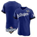 Trusc LA.Dodgers Blank Player Royal City Connect Elite Home World Series Stitched Jerseys