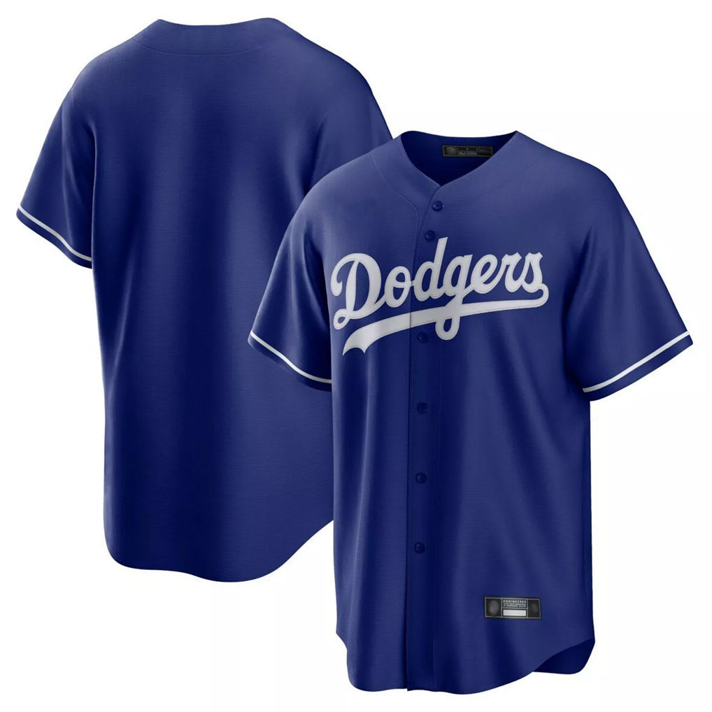 Trusc LA.Dodgers Blank Player Royal Game Home Stitched Jerseys