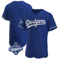 Trusc LA.Dodgers Blank Player Royal Limited Elite Home World Series Meet Stitched Jerseys