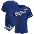 Trusc LA.Dodgers Blank Player Royal Limited Elite Home World Series Stitched Jerseys